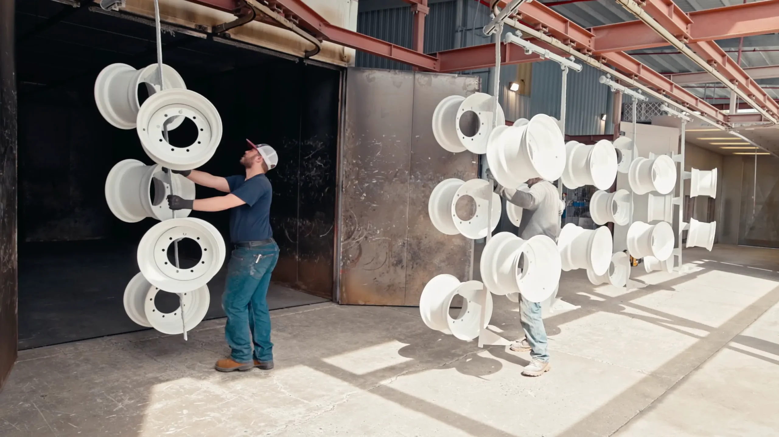 WSD Wheel Systems wheels being transported